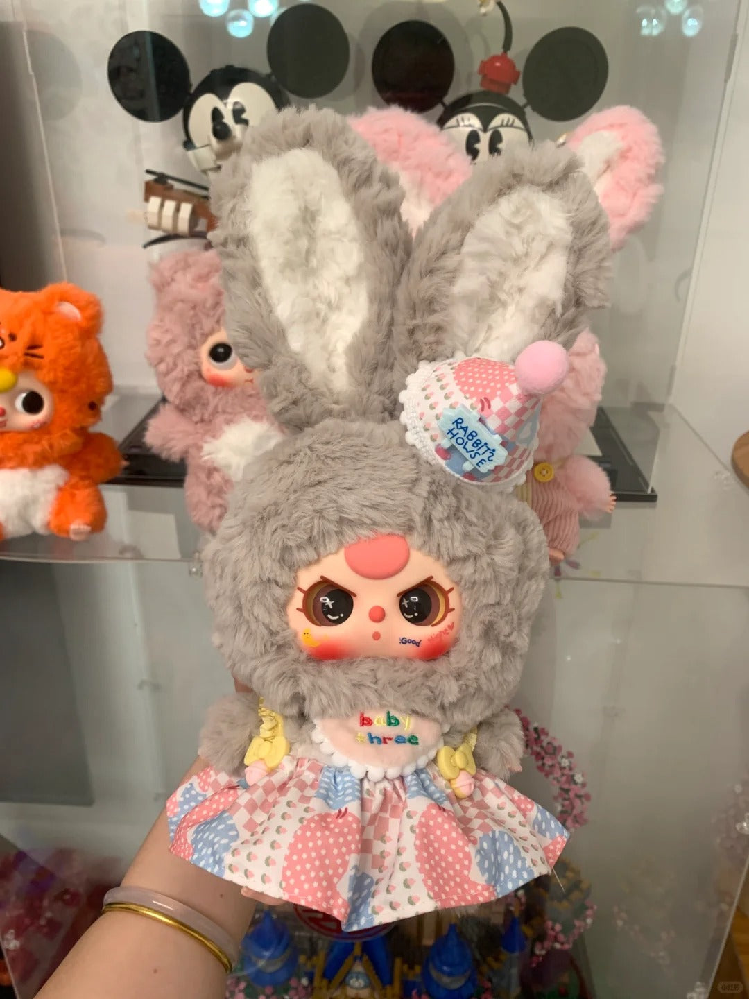 Baby three macaron rabbit series plush blind box