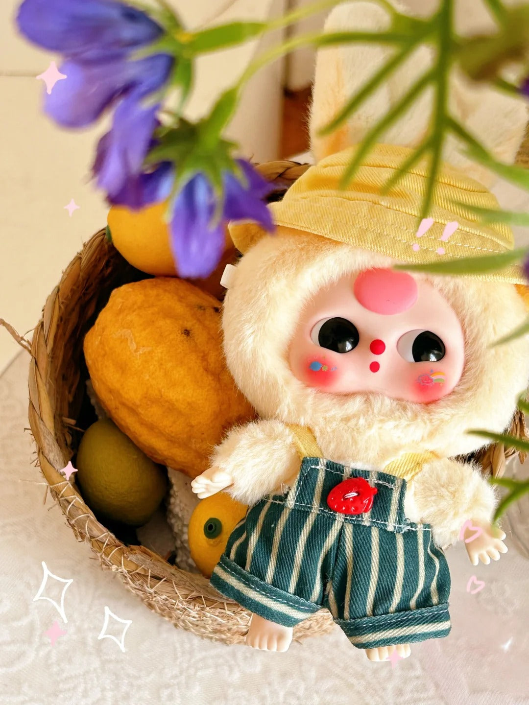 Baby three macaron rabbit series plush blind box