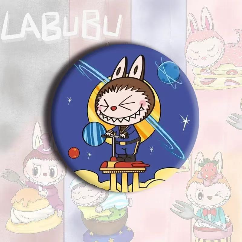 Cartoon Labubu Badge