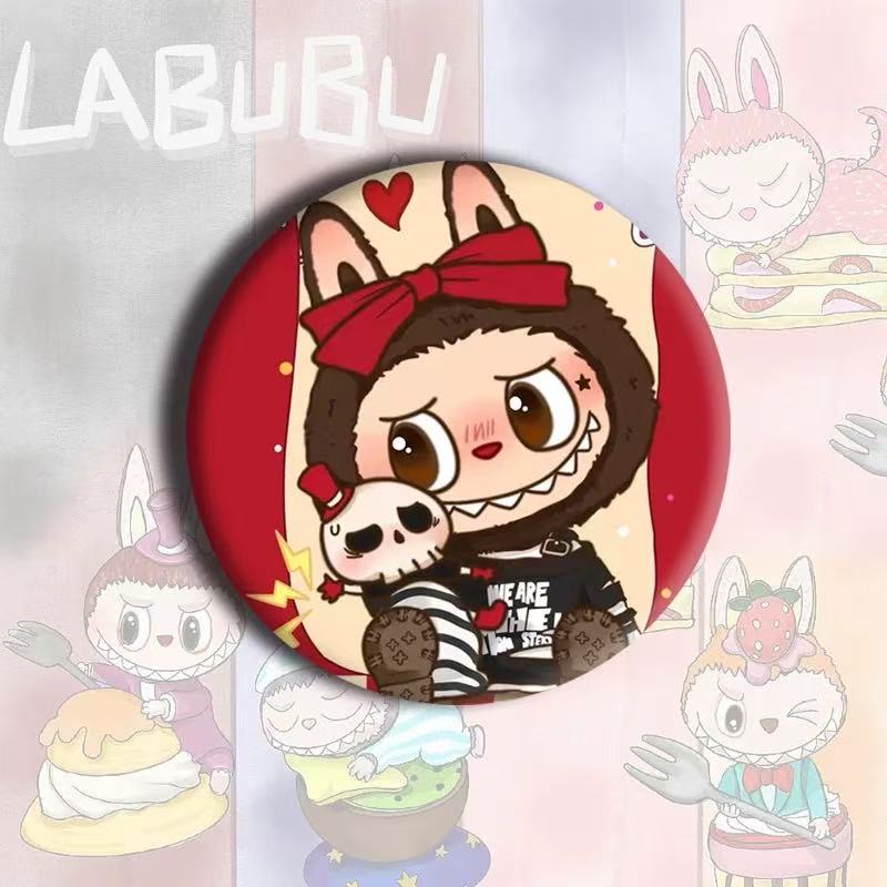 Cartoon Labubu Badge