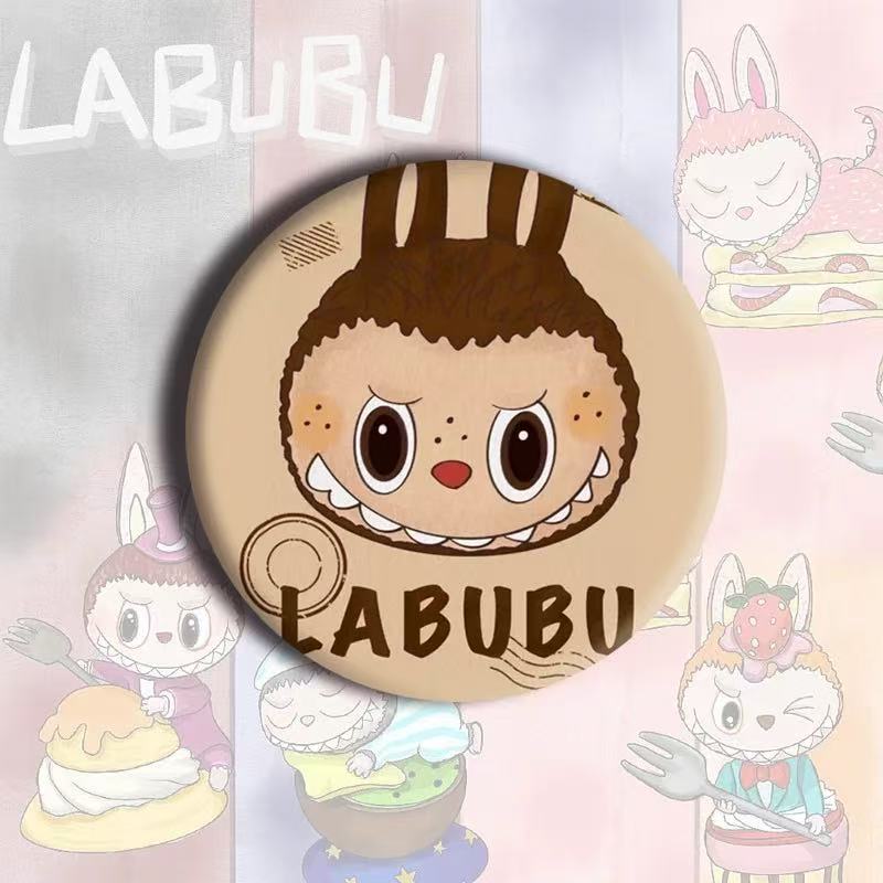 Cartoon Labubu Badge