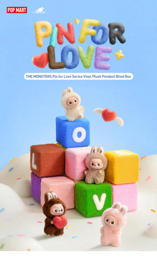 (Pre-order)Pin for Love Series-Vinyl Plush Pendant Blind Box