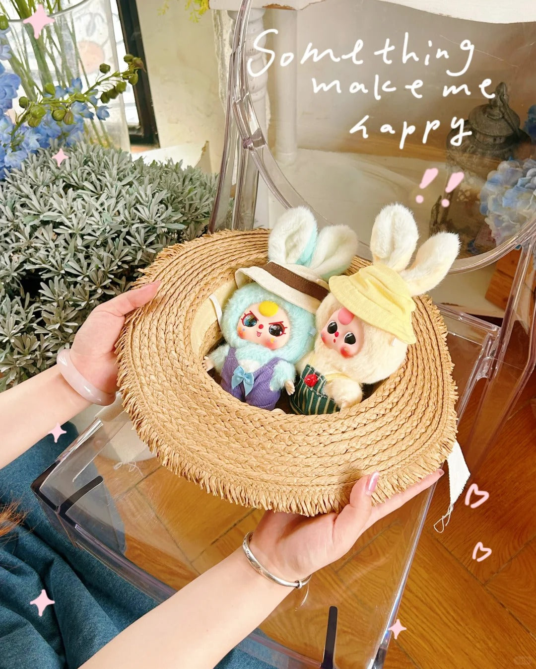 Baby three macaron rabbit series plush blind box